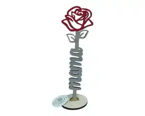 Deko Rose Holz