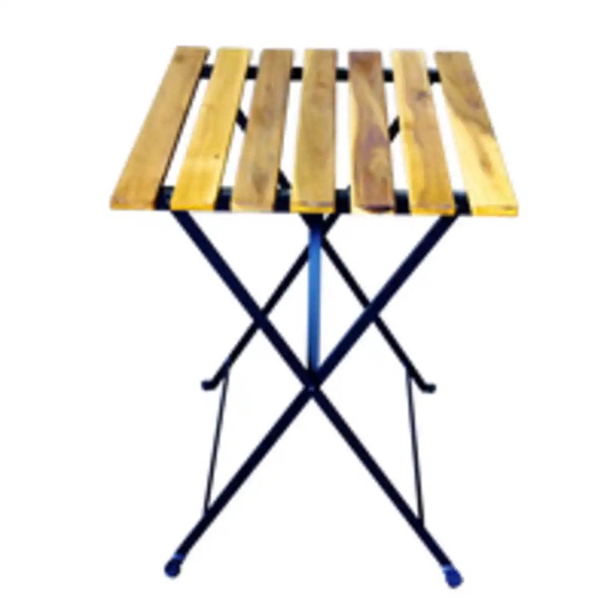Bild 3 von 3tlg. Outdoor-Klappstuhl-Set., 2-Sitzer mit 2 Streben aus Akazienholz geölt