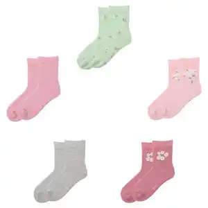 LILY & DAN Socken, 5 Paar, Blume, 23/26