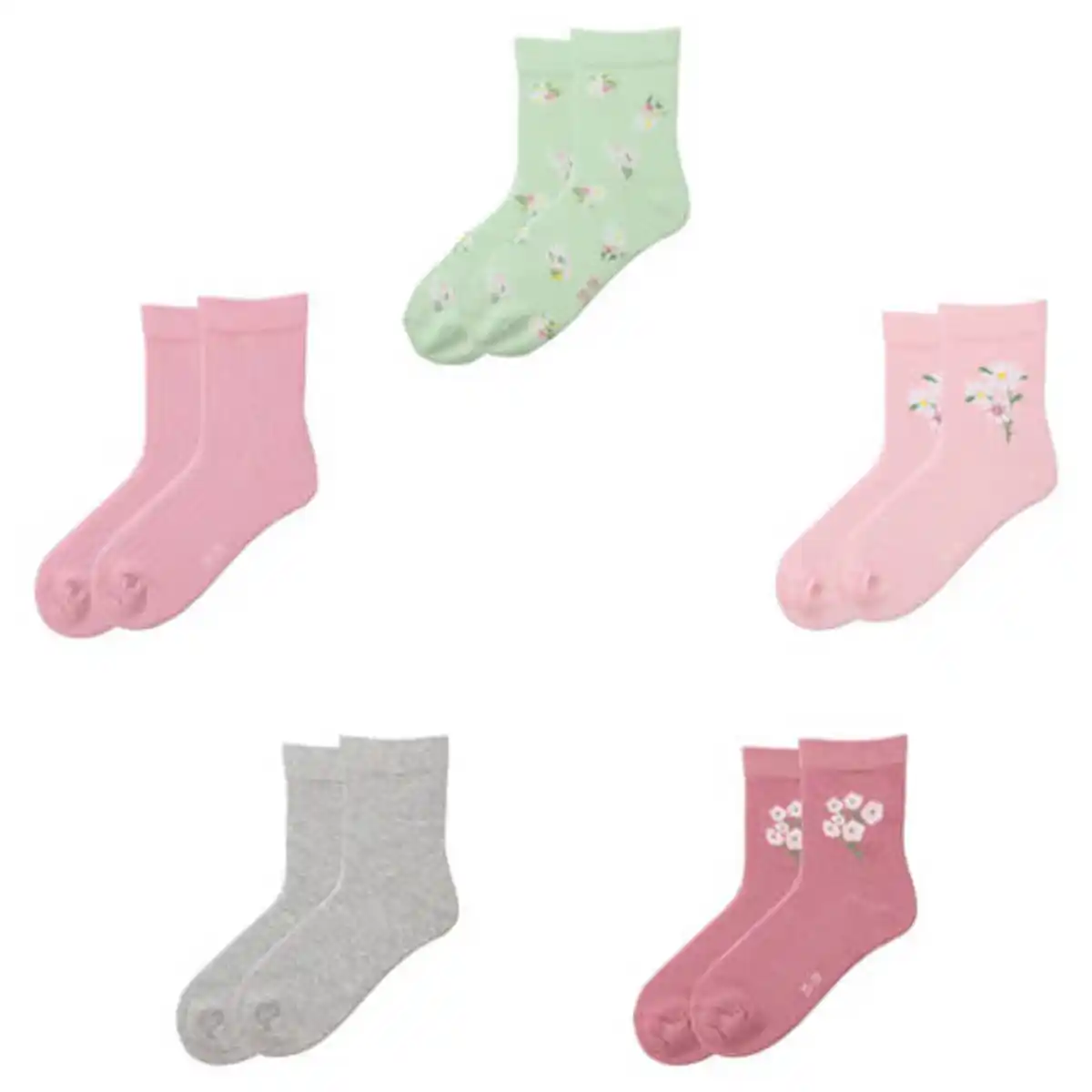 Bild 1 von LILY & DAN Socken, 5 Paar, Blume, 23/26