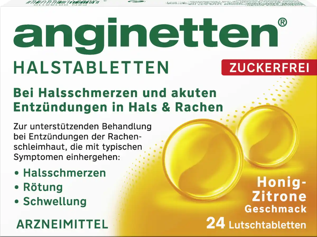 Bild 1 von anginetten Halstabletten mit Honiggeschmack zuckerfrei