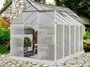 Bild 2 von Aluminium Gewächshaus mit Dachfenster "Boston", ca. 310 x 190 x 193 cm - Silber