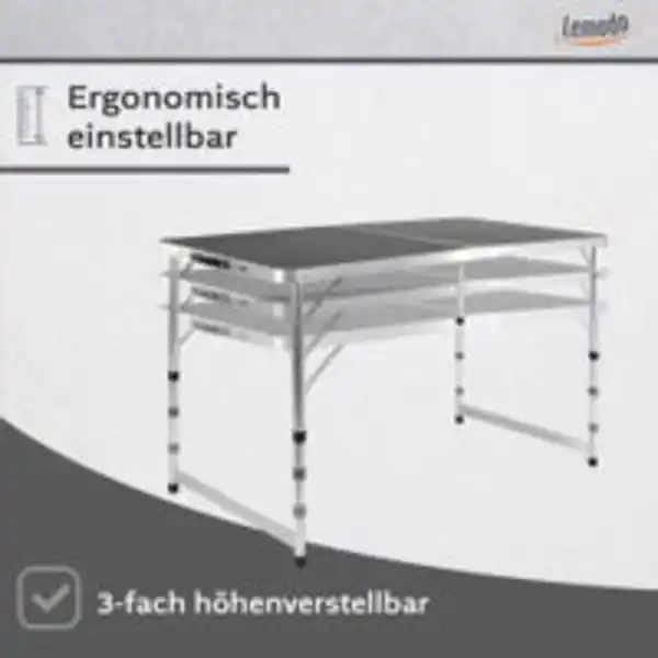 Bild 4 von Campingtisch 120x60 cm, Klapptisch