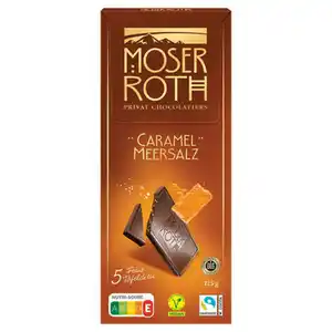 MOSER ROTH Schokolade 125g, Karamell-Meersalz