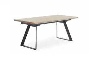Ausziehtisch Pepe, Halifax-Nachbildung/schwarz