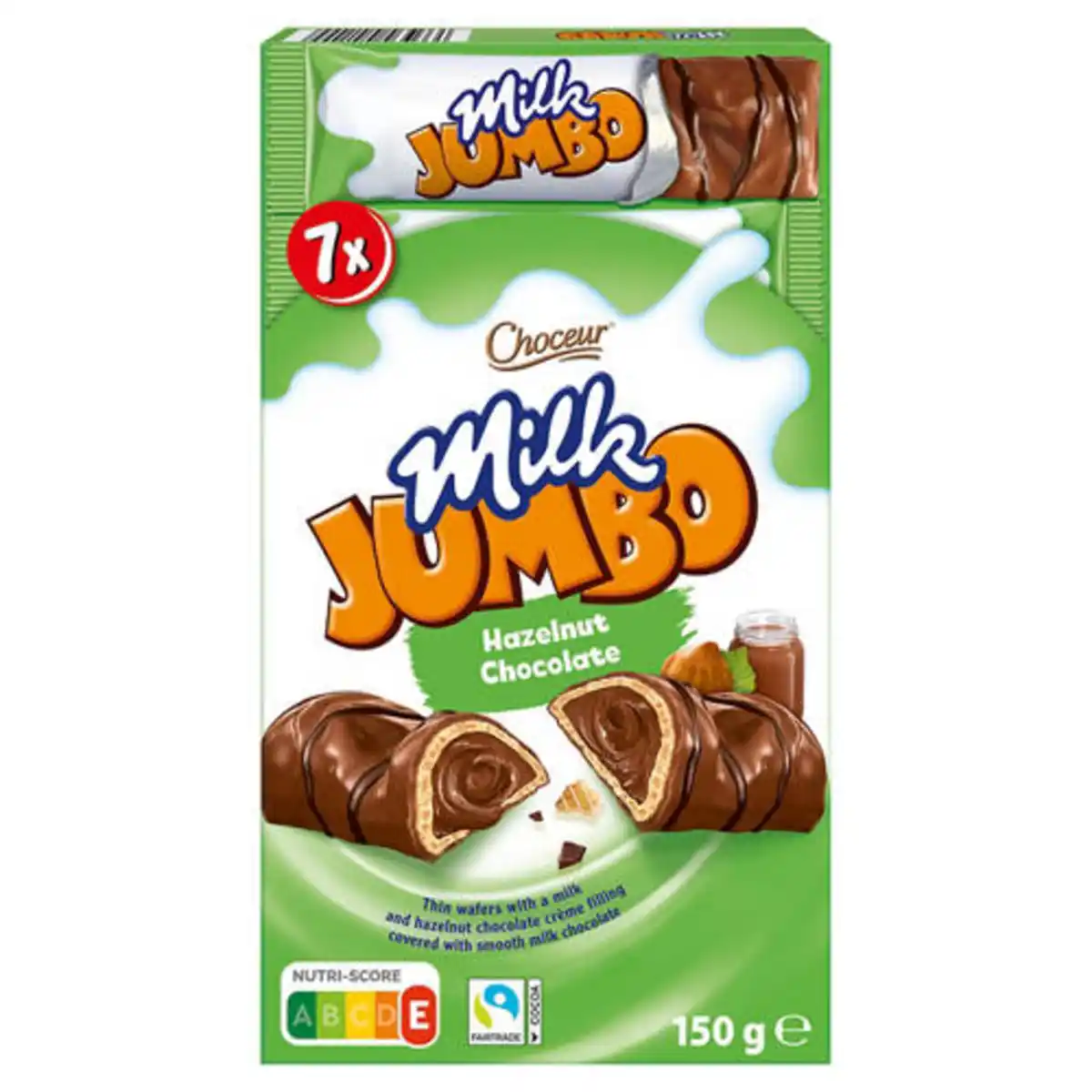Bild 1 von CHOCEUR Jumbo Riegel 150 g, Nuss-Nugatcreme