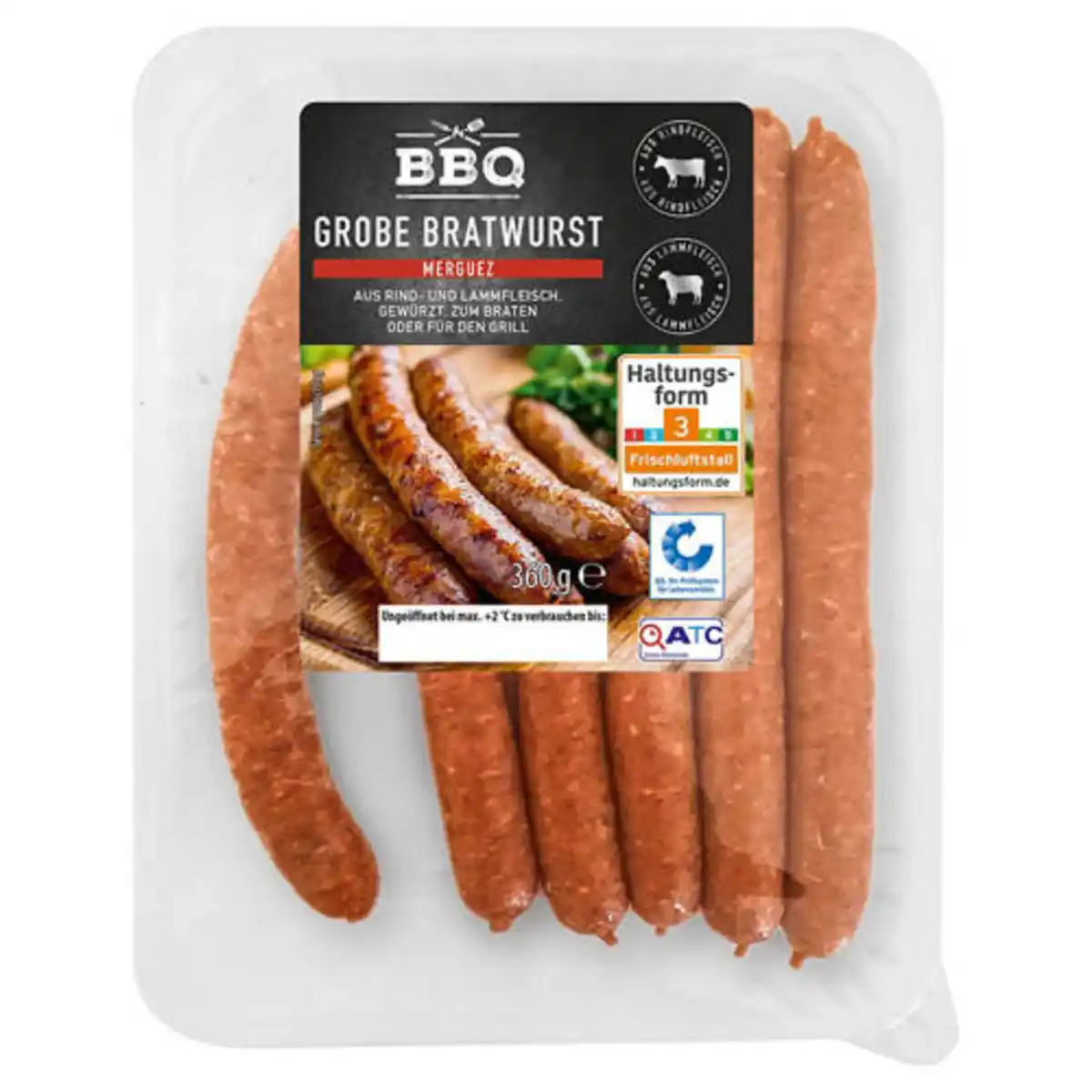 Bild 1 von BBQ Rind / Lamm Merguez-Bratwurst 360 g