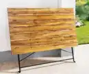 Bild 3 von 5tlg. Outdoor-Klappstuhl-Set., 4-Sitzer mit 2 Streben aus Akazienholz geölt