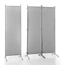 Bild 3 von Stellwand Paravent 3tlg. aus Polyester, ca. 260 x 170 cm - Hellgrau