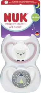 NUK Perfect Match Air Night Silikon-Schnuller, 18-36 Monate