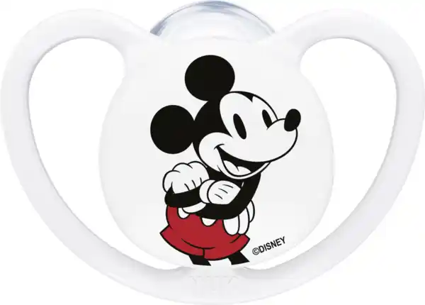 Bild 3 von NUK Disney Mickey Mouse Perfect Match Air Silikon-Schnuller, 0-6 Monate