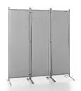 Bild 1 von Stellwand Paravent 3tlg. aus Polyester, ca. 260 x 170 cm - Hellgrau