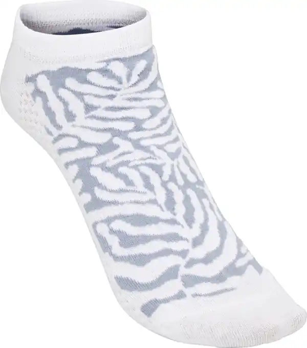 Bild 3 von IDEENWELT 2er Set Bambus Sneakersocken weiß/blau Gr. 39/42