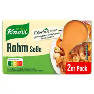 KNORR Basissaucen 2 x 250 ml, Rahm Soße