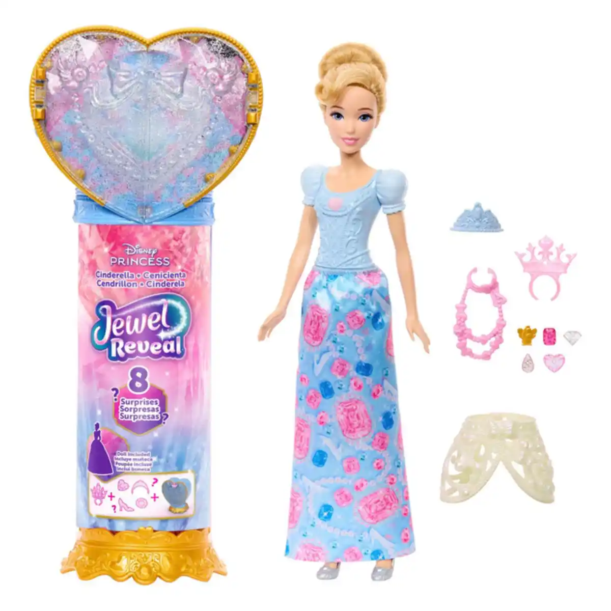 Bild 1 von Disney Prinzessin - Juwel Reveal - Cinderella Puppe