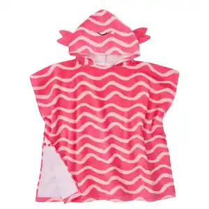 NOVITESSE Kinder Badetuch oder Poncho, Poncho, Krebs, 65 x 60 cm