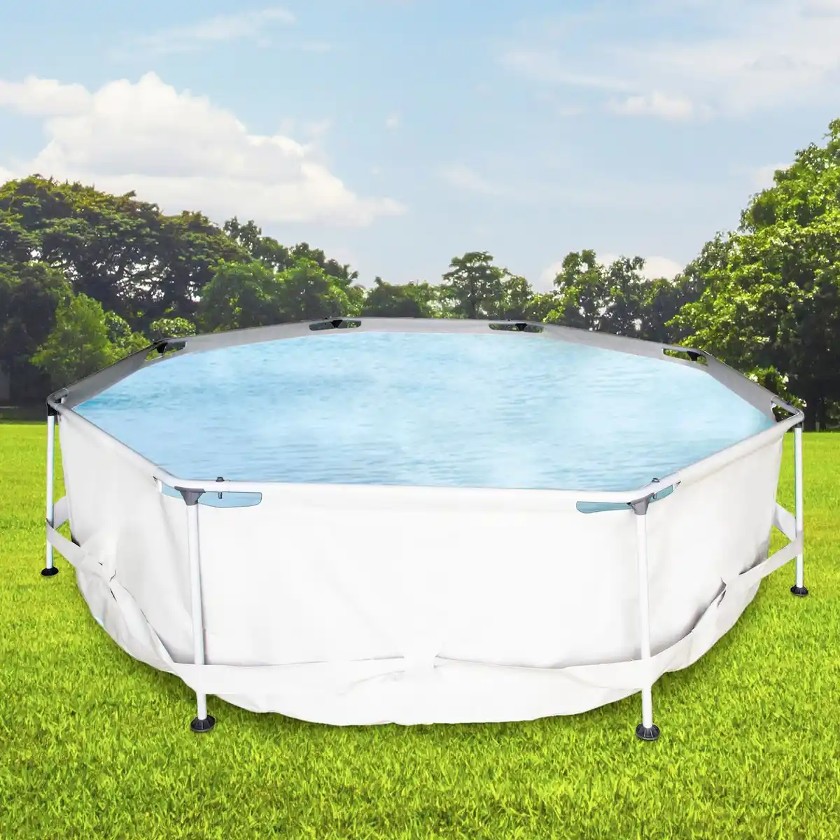 Bild 4 von Stahlrahmen-Pool rund mit Filterpumpe, ca. 305 x 76 cm