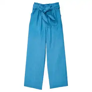 LILY & DAN Kinder-Sommerhose, Lang, Blau, 122