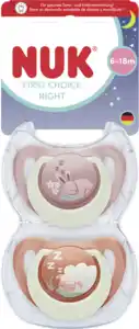 NUK First Choice Night Silikon-Schnuller, 6-18 Monate