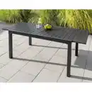 Bild 3 von Ausziehbarer Gartentisch aus Aluminium "GENUA 2.0" - Schwarz