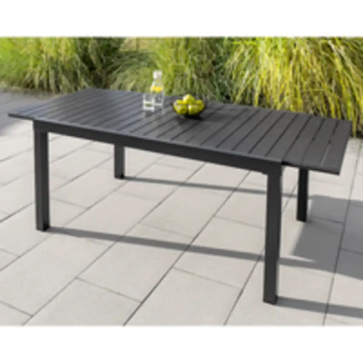 Bild 3 von Ausziehbarer Gartentisch aus Aluminium "GENUA 2.0" - Schwarz