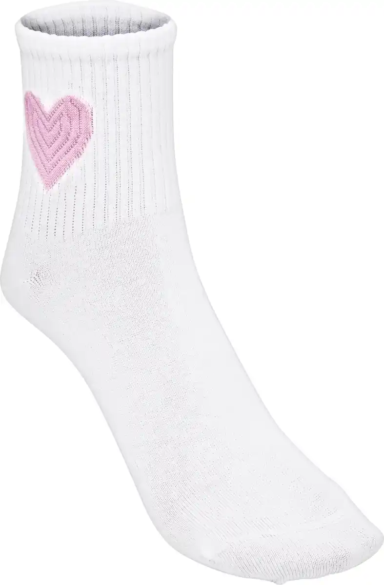 Bild 2 von under2wear 2er Pack Kurzschaftsocke OCS weiß Herz 39/42