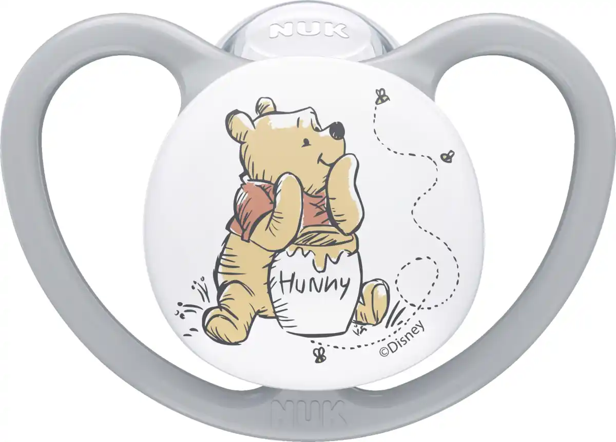 Bild 3 von NUK Disney Winnie Puuh Perfect Match Air Silikon-Schnuller, 6-18 Monate