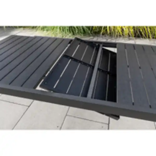Bild 4 von Ausziehbarer Gartentisch aus Aluminium "GENUA 2.0" - Schwarz