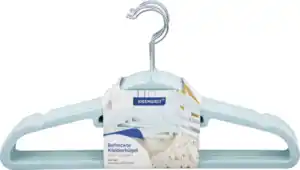 IDEENWELT IdeenWelt BEFLOCKTE KLEIDERBÜGEL 8ER blau