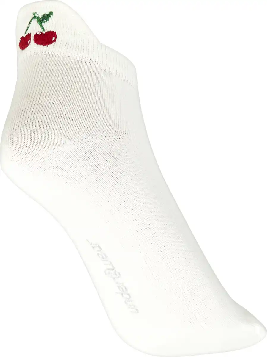 Bild 4 von under2wear 2er Sneaker mit Stickerei Erdbeere offwhite 35/38