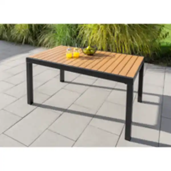 Bild 2 von Ausziehbarer Gartentisch aus Aluminium "GENUA 2.0" - Braun