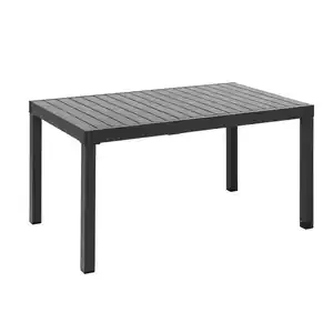 Ausziehbarer Gartentisch aus Aluminium "GENUA 2.0" - Schwarz