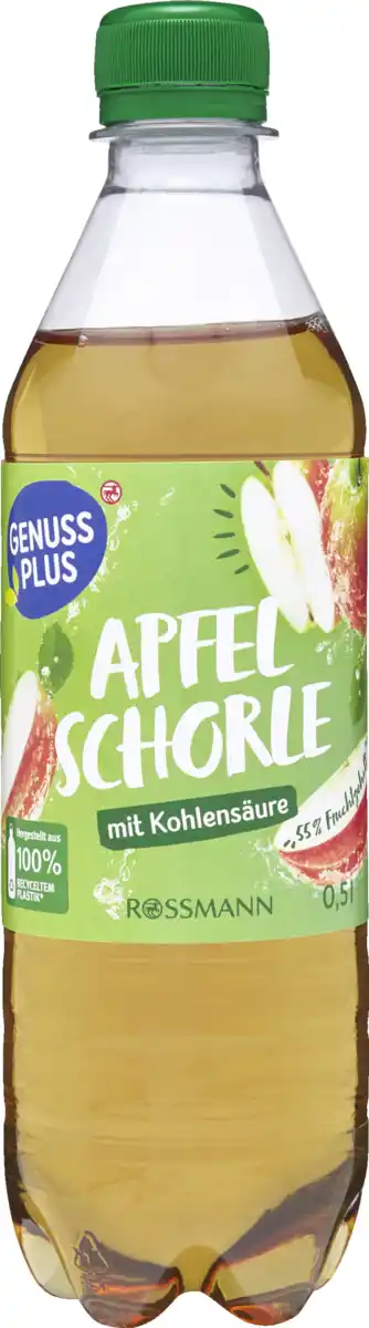 Bild 1 von GENUSS PLUS Apfelschorle 0,5 l EINWEG, 500 ml