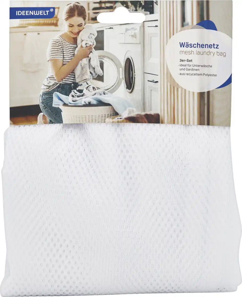 Bild 1 von IDEENWELT IdeenW Wäschenetz 3er Set blau