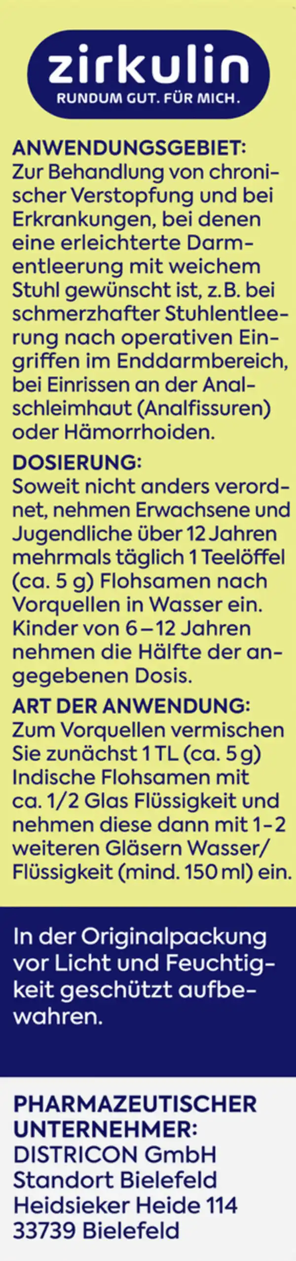 Bild 2 von Zirkulin Zirkulin Indische Flohsamen, 300 g