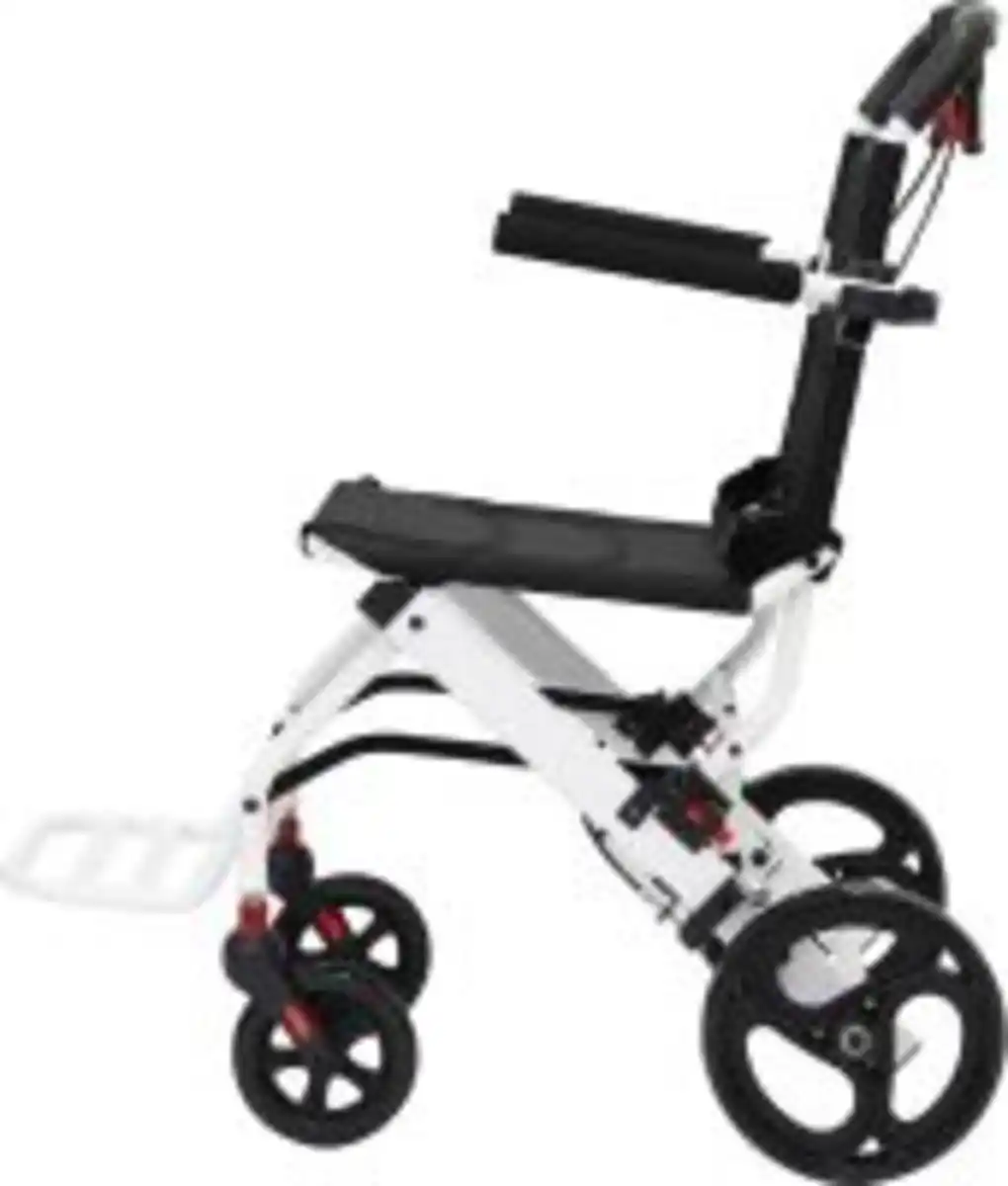 Bild 2 von leichter ALU Transportrollstuhl für Patiententransport faltbar