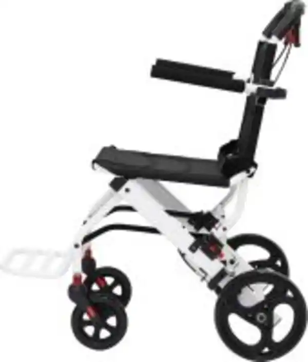 Bild 2 von leichter ALU Transportrollstuhl für Patiententransport faltbar