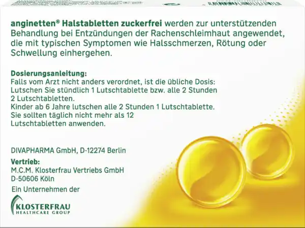 Bild 2 von anginetten Halstabletten mit Honiggeschmack zuckerfrei