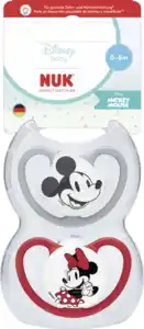 NUK Disney Mickey Mouse Perfect Match Air Silikon-Schnuller, 0-6 Monate