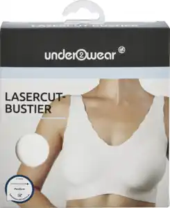 under2wear Lasercut Bustier weiss Gr. M