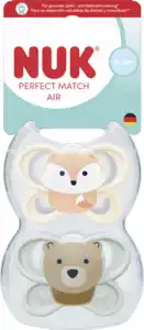NUK Perfect Match Air Silikon-Schnuller, 0-2 Monate