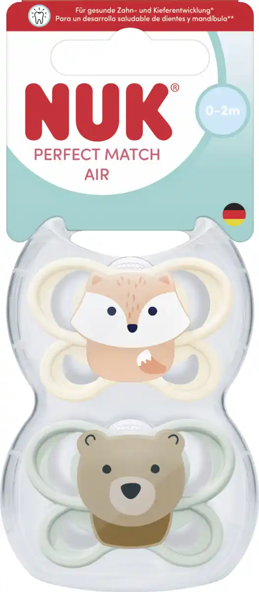 Bild 1 von NUK Perfect Match Air Silikon-Schnuller, 0-2 Monate
