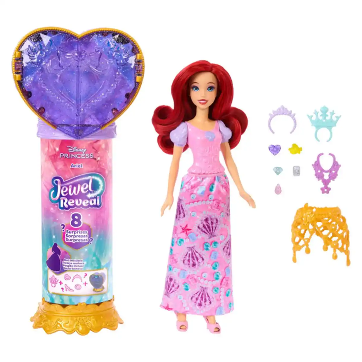 Bild 1 von Disney Prinzessin - Juwel Reveal - Arielle Puppe