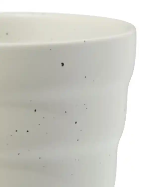 Bild 2 von Kaffeetasse 200 ml, Trend, Steingut, gesprenkelt, grau