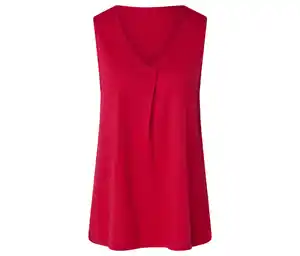 Top mit Falten-Detail, rot