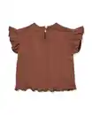 Bild 2 von Baby-T-Shirt Jersey Blumen braun