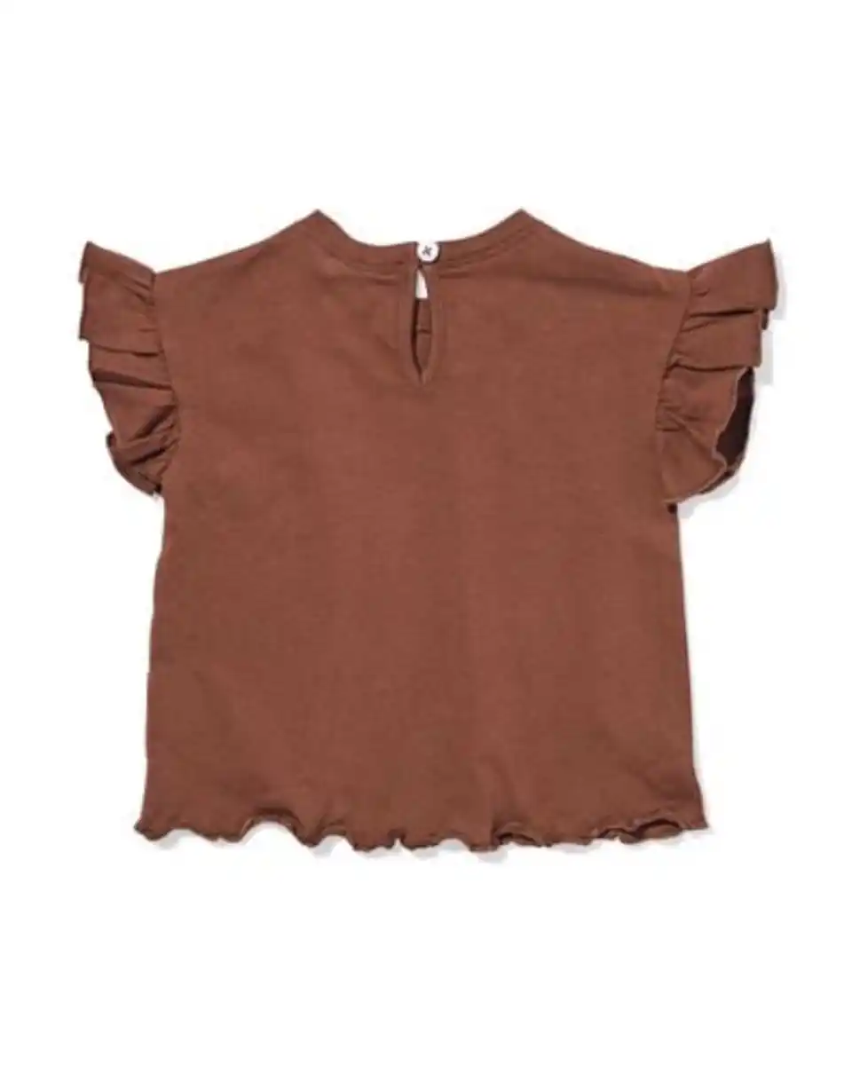 Bild 2 von Baby-T-Shirt Jersey Blumen braun