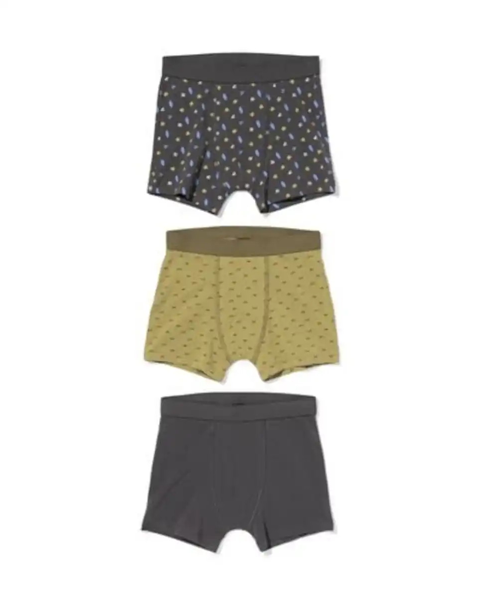 Bild 1 von Kinder-Boxershorts Surfdesign – 3 Stück anthrazit