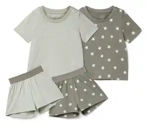 2 kurze Kinder-Pyjamas