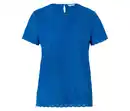 Bild 1 von Blusenshirt mit Lochstickerei, blau